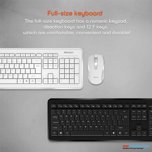 Meetion Wireless Combo Keyboard & Mouse MT-C4120 (6M)